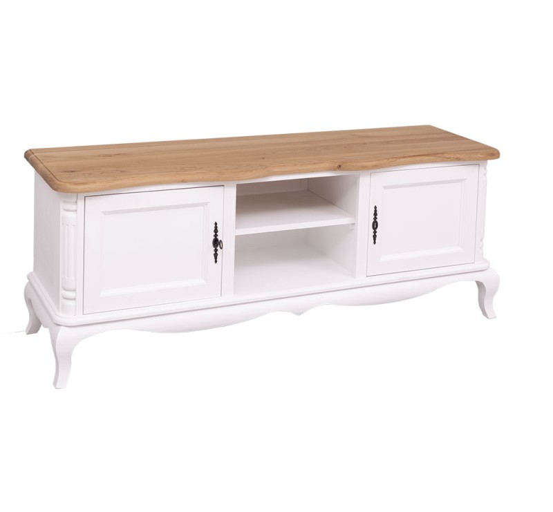 Comoda TV 'Chic', blat stejar cu finisaj Dublu color