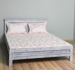 Pat cu tablie 140x200cm de la Rustic Butique PS541 - Culoare_P065 - PERIAT ADANC