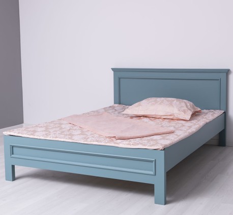 Pat cu tablie 140x200cm de la Rustic Butique PS541 - Culoare_P008 - VOPSIT
