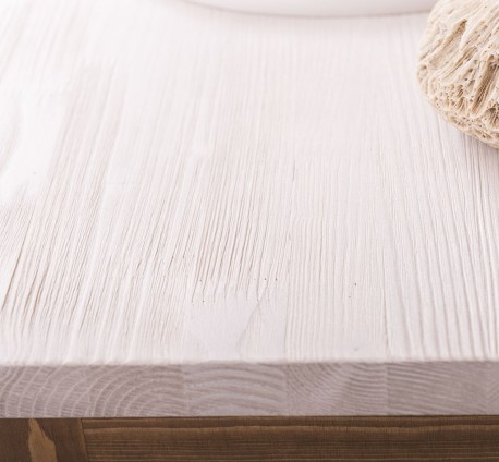 Dulap baie ornamentat pentru lavoar cu 3 sertare si 1 usa - lavoarul nu este inclus in pret de la Rustic Butique PS543 - Culoare Top_P064 - Culoare Corp_P001 - oglinda neinclus in pret - DUBLU COLOR