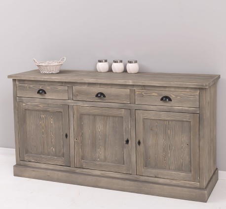 Bufet 3 usi, 3 sertare, BAS de la Rustic Butique PS403BAS - Culoare_P068 - PERIAT ADANC
