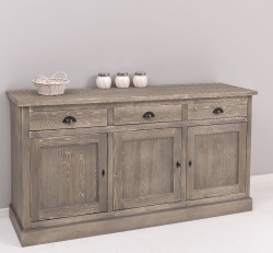 Bufet 3 usi, 3 sertare, BAS de la Rustic Butique PS403BAS - Culoare_P068 - PERIAT ADANC