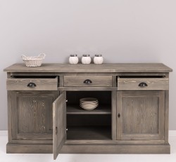 Bufet 3 usi, 3 sertare, BAS de la Rustic Butique PS403BAS - Culoare_P068 - PERIAT ADANC