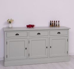 Bufet 3 usi, 3 sertare, BAS de la Rustic Butique PS403BAS - Culoare Ext._P077 / Culoare Int._P004 - DUBLU COLOR