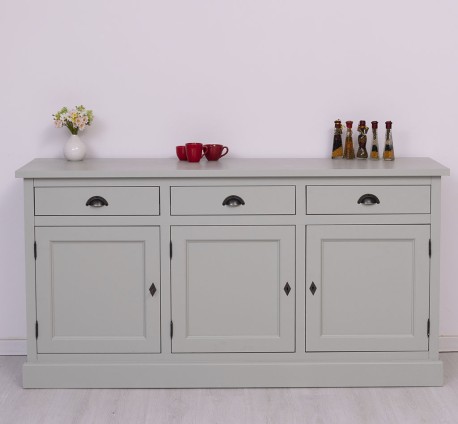 Bufet 3 usi, 3 sertare, BAS de la Rustic Butique PS403BAS - Culoare Ext._P077 / Culoare Int._P004 - DUBLU COLOR