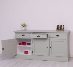 Bufet 3 usi, 3 sertare, BAS de la Rustic Butique PS403BAS - Culoare Ext._P077 / Culoare Int._P004 - DUBLU COLOR