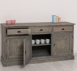 Bufet 3 usi, 3 sertare, BAS de la Rustic Butique PS403BAS - Culoare_P068 - PERIAT ADANC