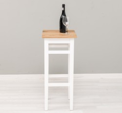 Scaun bar, blat stejar de la Rustic Butique PS190 - Culoare TopP061 - Culoare Corp_P004A - DUBLU COLOR