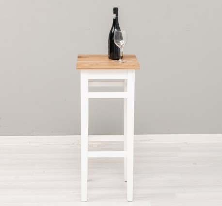Scaun bar, blat stejar de la Rustic Butique PS190 - Culoare TopP061 - Culoare Corp_P004A - DUBLU COLOR