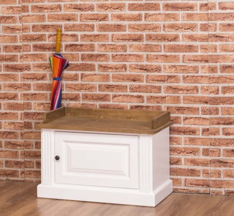Baza cuier ornamentat, 1 usa, BAS de la Rustic Butique PS538BAS - Top Culoare_P001 - Corp Culoare_P004 - DUBLU COLOR