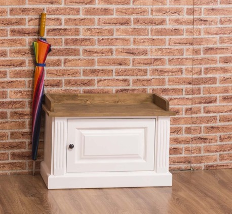 Baza cuier ornamentat, 1 usa, BAS de la Rustic Butique PS538BAS - Top Culoare_P001 - Corp Culoare_P004 - DUBLU COLOR