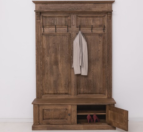 Cuier cu 2 usi stejar de la Rustic Butique OPS366 - Culoare_P064 - PERIAT ADANC