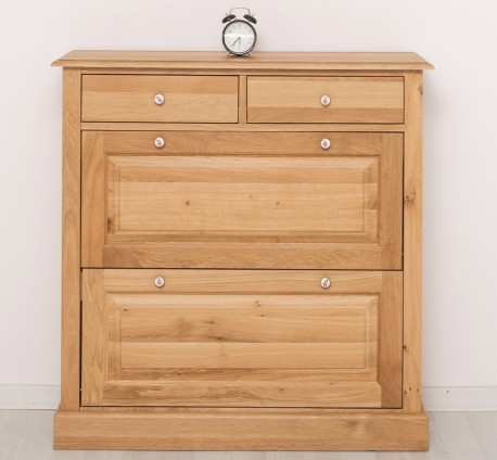 Dulap 2 usi si 2 sertare, stejar de la Rustic Butique OPS358 - Culoare_P061 - LACUIT