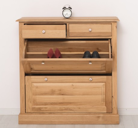 Dulap 2 usi si 2 sertare, stejar de la Rustic Butique OPS358 - Culoare_P061 - LACUIT
