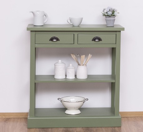 Consola cu 2 sertare, 1 polita de la Rustic Butique PS514 - Culoare_P038 - VOPSIT