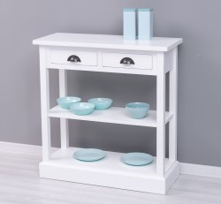 Consola cu 2 sertare, 1 polita de la Rustic Butique PS514 - Culoare_P004 - VOPSIT