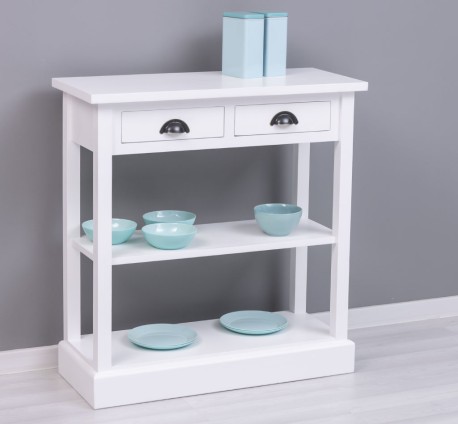 Consola cu 2 sertare, 1 polita de la Rustic Butique PS514 - Culoare_P004 - VOPSIT