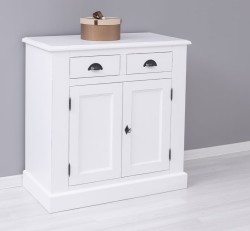 Bufet cu 2 usi, 2 sertare, BAS de la Rustic Butique PS70BAS - Culoare_P030++P004A - 2 STRATURI DE CULORI ANTICHIZAT
