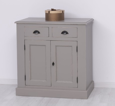 Bufet cu 2 usi, 2 sertare, BAS de la Rustic Butique PS70BAS - Culoare_P025++P030A - 2 STRATURI DE CULORI ANTICHIZAT