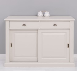 Bufet cu 2 usi glisante, 2 sertare, BAS de la Rustic Butique PS171 - Culoare_P024A - VOPSIT ANTICHIZAT