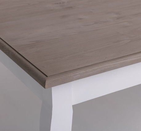 Masa dining cu picioare curbate 210x90x78cm de la Rustic Butique PS383 - Culoare Top_P037 - Culoare Corp_P030++P004A - TRIPLU COLOR