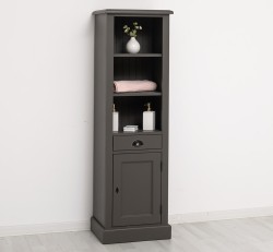Dulap baie cu 1 usa, 1 sertar, 2 rafturi de la Rustic Butique PS420 - Culoare_P022A - VOPSIT ANTICHIZAT