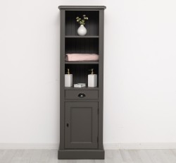Dulap baie cu 1 usa, 1 sertar, 2 rafturi de la Rustic Butique PS420 - Culoare_P022A - VOPSIT ANTICHIZAT