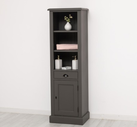Dulap baie cu 1 usa, 1 sertar, 2 rafturi de la Rustic Butique PS420 - Culoare_P022A - VOPSIT ANTICHIZAT
