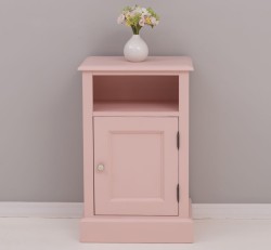 Noptiera cu 1 usa si spatiu deschis de la Rustic Butique PS435 - Culoare_P043 - VOPSIT