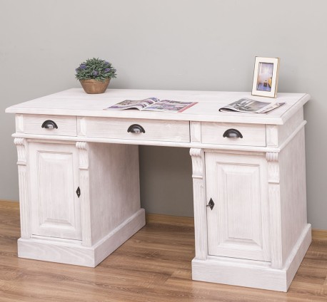 Birou cu 2 usi si 3 sertare, Colectia Directoire de la Rustic Butique PS115 - Culoare_P080 - PERIAT ADANC