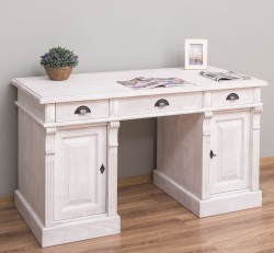 Birou cu 2 usi si 3 sertare, Colectia Directoire de la Rustic Butique PS115 - Culoare_P080 - PERIAT ADANC