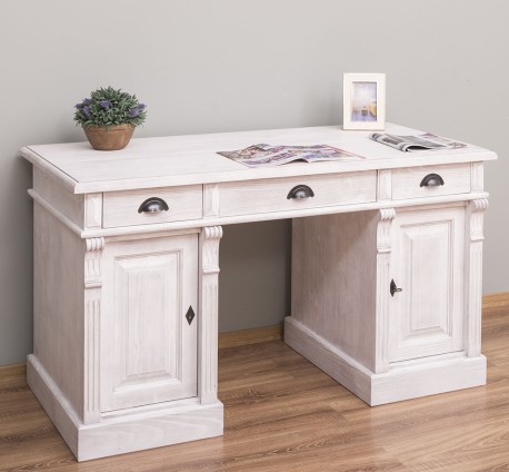 Birou cu 2 usi si 3 sertare, Colectia Directoire de la Rustic Butique PS115 - Culoare_P080 - PERIAT ADANC