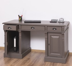 Birou cu 2 usi si 3 sertare, Colectia Directoire de la Rustic Butique PS115 - Culoare_P028 - VOPSIT