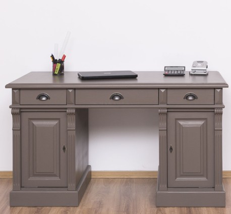 Birou cu 2 usi si 3 sertare, Colectia Directoire de la Rustic Butique PS115 - Culoare_P028 - VOPSIT