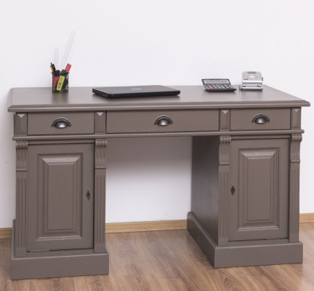 Birou cu 2 usi si 3 sertare, Colectia Directoire de la Rustic Butique PS115 - Culoare_P028 - VOPSIT