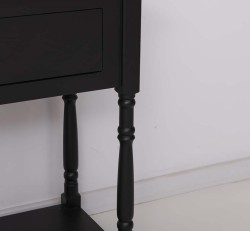 Consola cu 2 sertare, blat stejar de la Rustic Butique PS29 - TopOak - Culoare Top_P063 - Culoare Corp_P003 - DUBLU COLOR