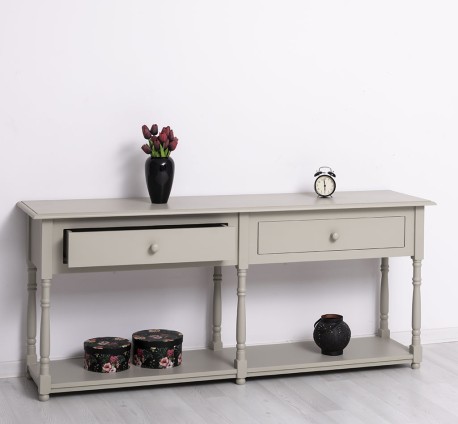 Consola cu 2 sertare de la Rustic Butique PS29 - Culoare_P076 - VOPSIT