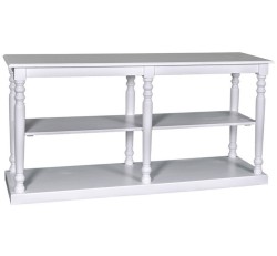 Consola mare cu picioare strunjite, 1 polita de la Rustic Butique PS74 - Culoare_P004 - VOPSIT