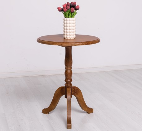 Masa cafea rotunda de la Rustic Butique PS400 - Culoare_P084 - LACUIT & VOPSIT