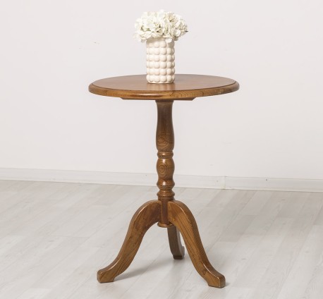 Masa cafea rotunda de la Rustic Butique PS400 - Culoare_P084 - LACUIT & VOPSIT