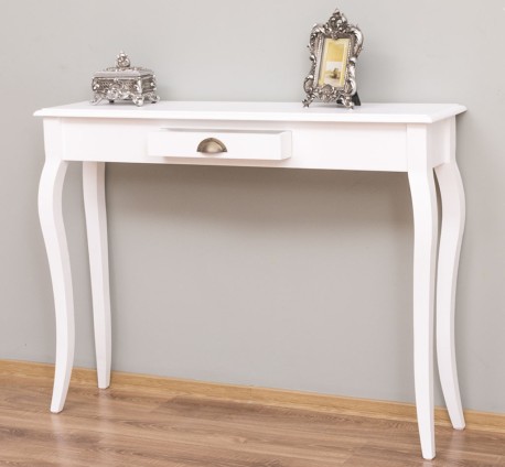 Consola cu picioare curbate, 1 sertar de la Rustic Butique PS410 - Culoare_P004 - VOPSIT