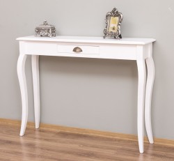 Consola cu picioare curbate, 1 sertar de la Rustic Butique PS410 - Culoare_P004 - VOPSIT