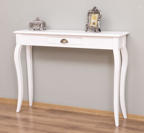 Consola cu picioare curbate, 1 sertar de la Rustic Butique PS410 - Culoare_P004 - VOPSIT