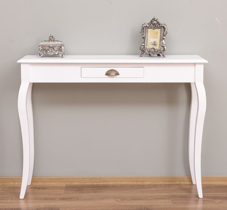 Consola cu picioare curbate, 1 sertar de la Rustic Butique PS410 - Culoare_P004 - VOPSIT