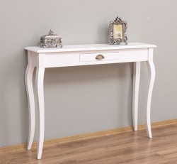 Consola cu picioare curbate, 1 sertar de la Rustic Butique PS410 - Culoare_P004 - VOPSIT