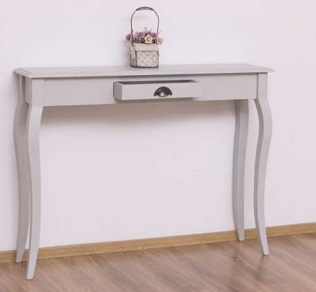 Consola cu picioare curbate, 1 sertar de la Rustic Butique PS410 - Culoare_P010 - VOPSIT
