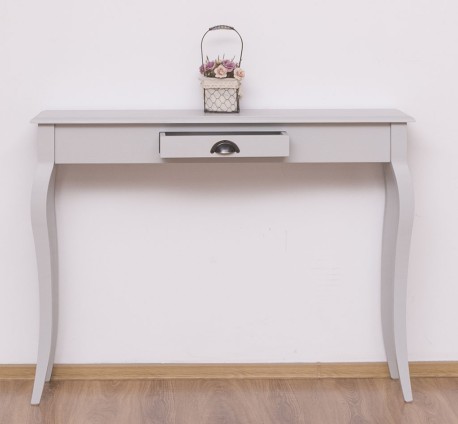 Consola cu picioare curbate, 1 sertar de la Rustic Butique PS410 - Culoare_P010 - VOPSIT