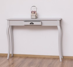 Consola cu picioare curbate, 1 sertar de la Rustic Butique PS410 - Culoare_P010 - VOPSIT