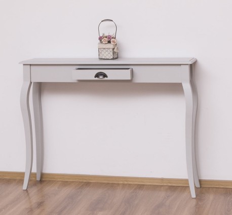 Consola cu picioare curbate, 1 sertar de la Rustic Butique PS410 - Culoare_P010 - VOPSIT