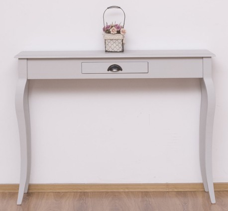 Consola cu picioare curbate, 1 sertar de la Rustic Butique PS410 - Culoare_P010 - VOPSIT